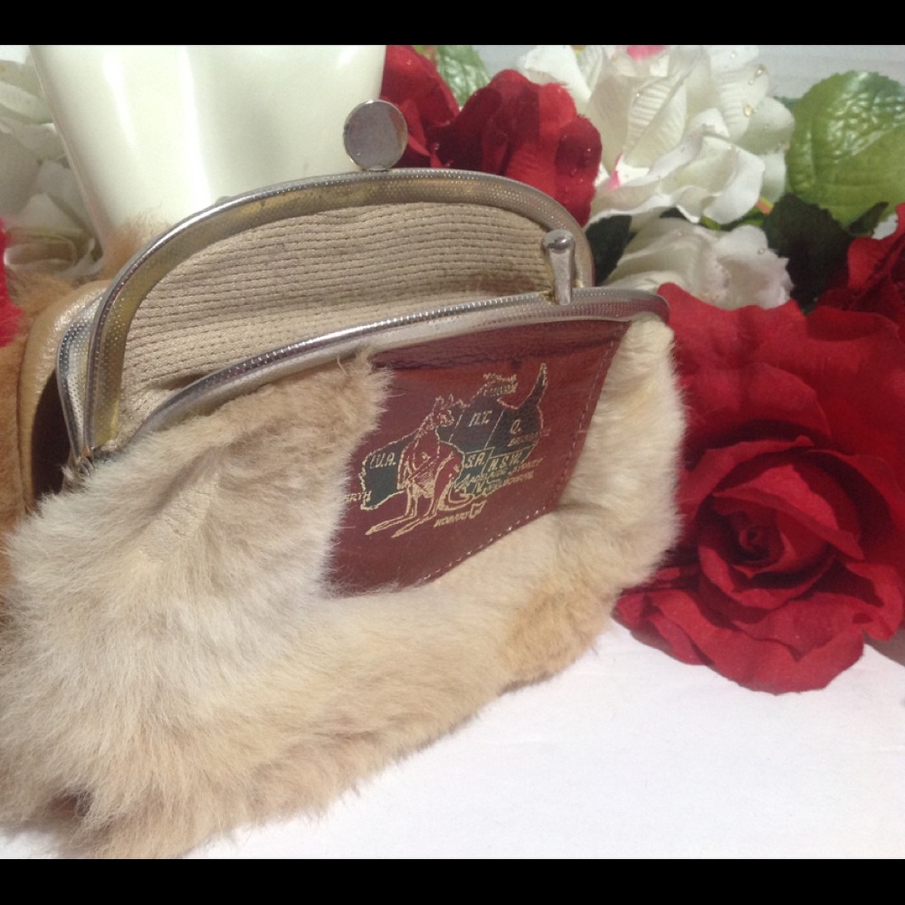 VTG Australia Kangaroo Fur Leather Souvenir Wallet